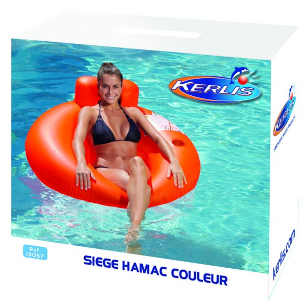 Hamac Gonflable à Eau avec Porte-Gobelets,Hamac Gonflable Piscine