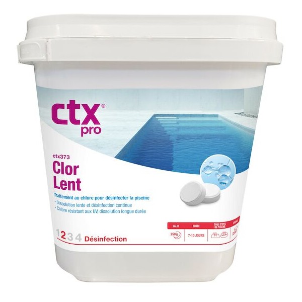 Chlore lent en galets - 5 kg - CTX 370 - Cochet Pierre E-shop